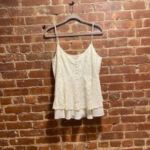 COPY - Laundry by Shelli Segal lace tank top sz L